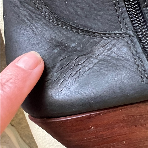 Adelante Black Leather Boots, Size 10 - Picture 6 of 12